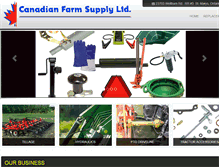 Tablet Screenshot of canadianfarmsupply.com